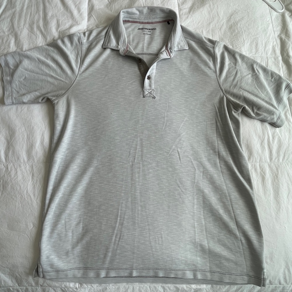 Light Grey Johnson and Murphy Polo